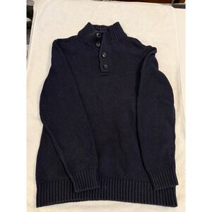 Old Navy Men's Mock Neck Sweater Large Blue